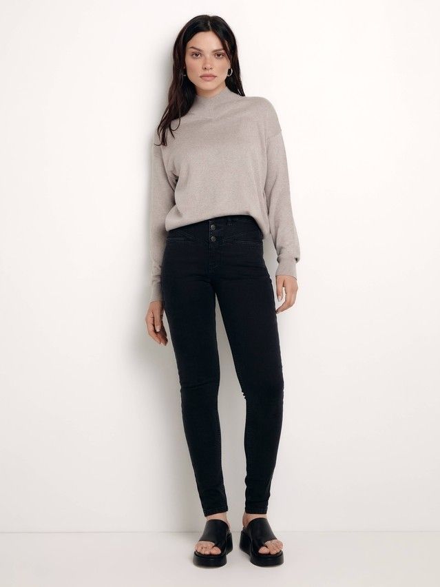 Брюки джинсовые женские CE CON-520, р.170-102, washed black - 4