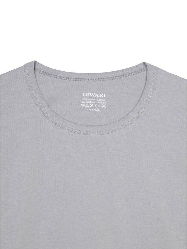 Футболка DW BASIC MF 309-10, р.170,176-100, light grey - 5