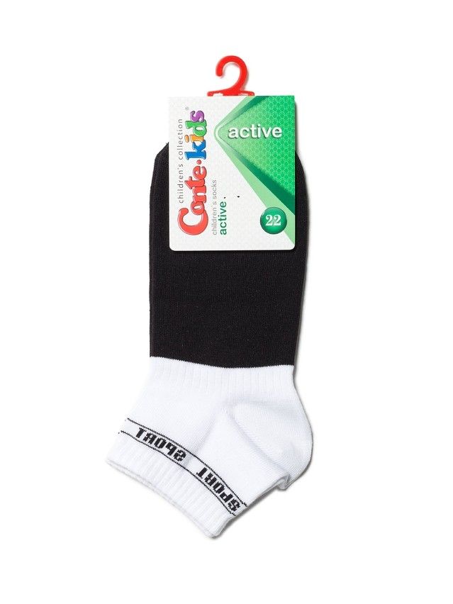 Носки детские ACTIVE (короткие) 13С-34СП, р.20, 510 белый-черный - 4