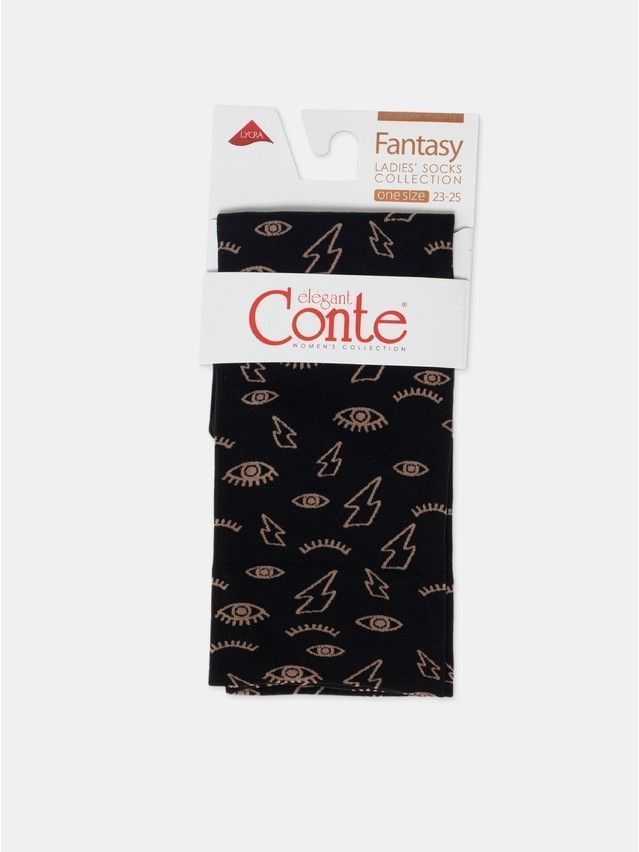 Носки женские CE FANTASY 22С-53СП, р.23-25, nero-natural - 5