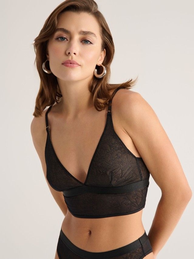 Бюстье женское CE FLORAL TATTOO LBE 2870, р.170-84, black - 1