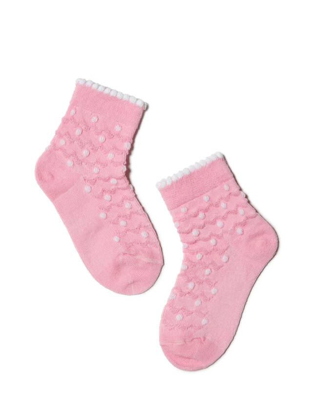Носки хлопковые детские TIP-TOP (жаккард, 2 пары) 16С-100СП, p. 10, белый-светло-розовый, рис. 714 - 2