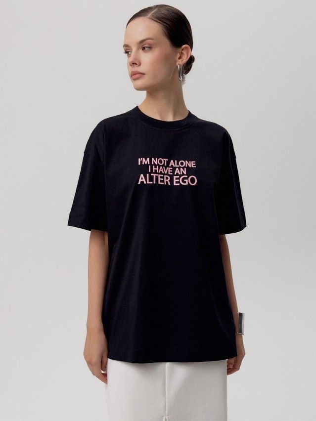 Джемпер женский CE LD 2702, black-alter ego pink - 2