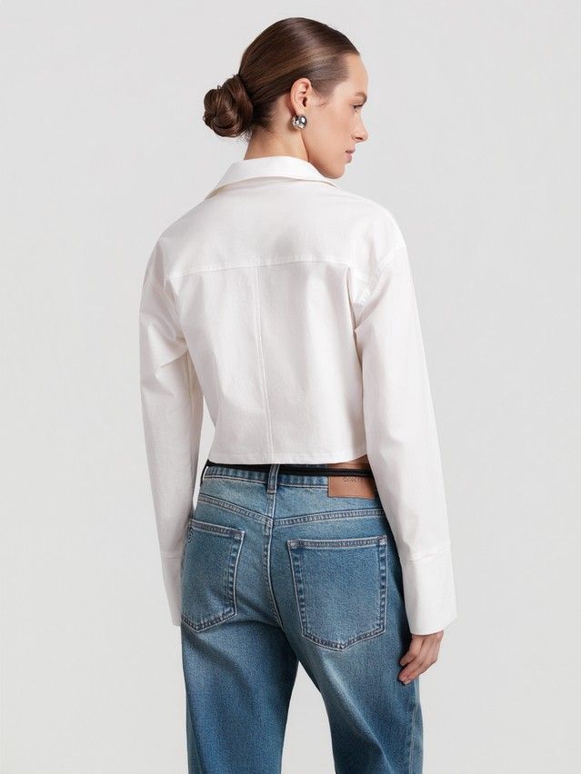 Рубашка женская C LRU 3524, р.170-84-90, ecru - 2