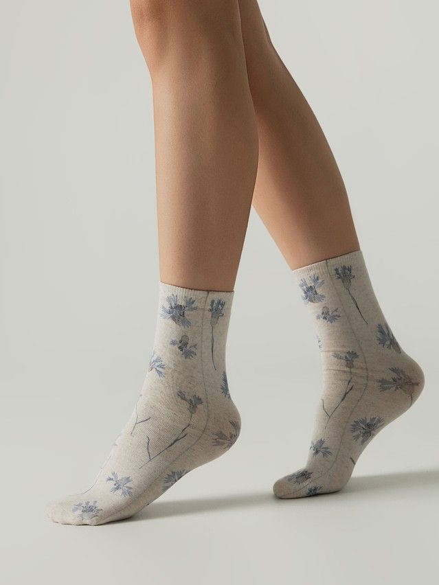 Носки женские C FLOWERS 20С-107/3СП, р.23-25, 1151 бежевый - 3