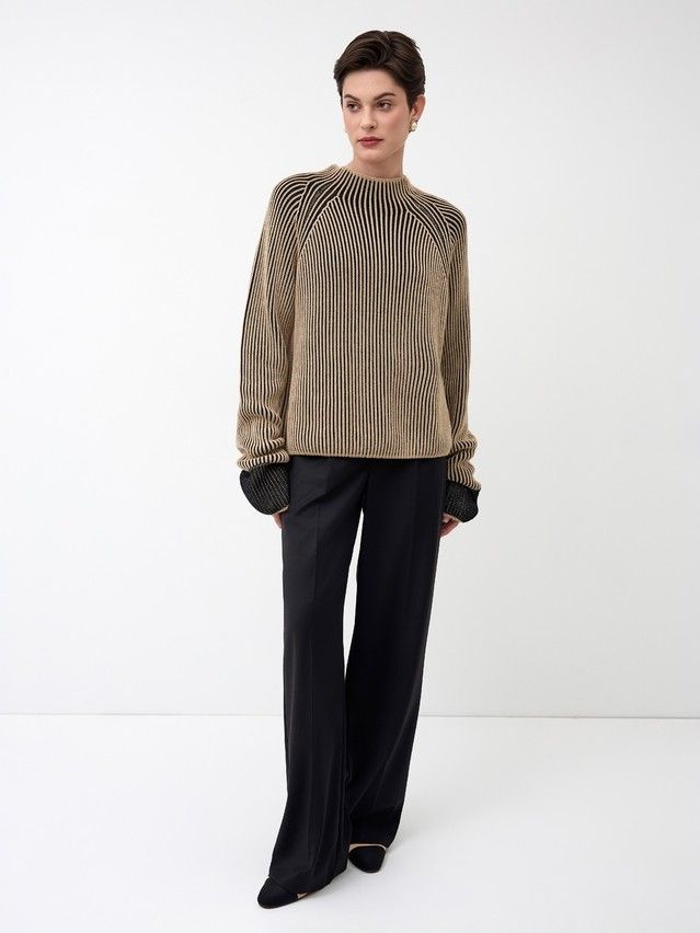 Джемпер женский CE LDK24121 24С-121СП, р.170-84, camel-black - 7