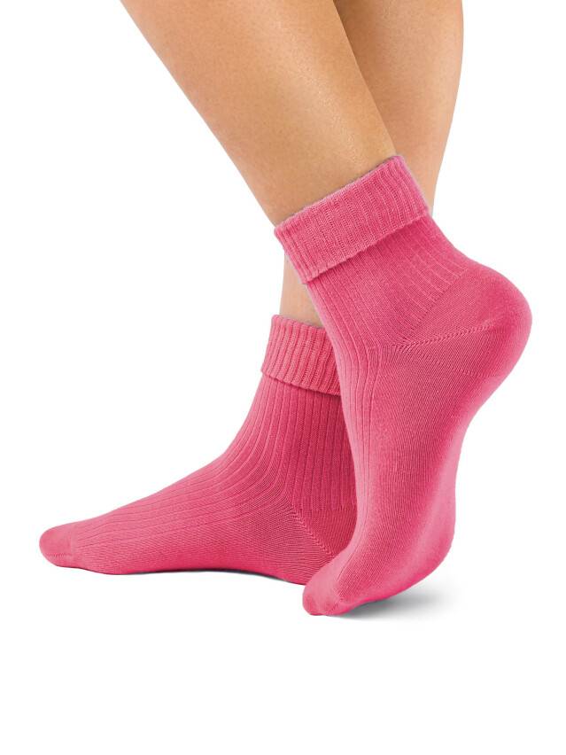 Носки хлопковые женские CLASSIC (с отворотом) 7С-35СП, р. 36-37, розовый, рис. 013 - 1