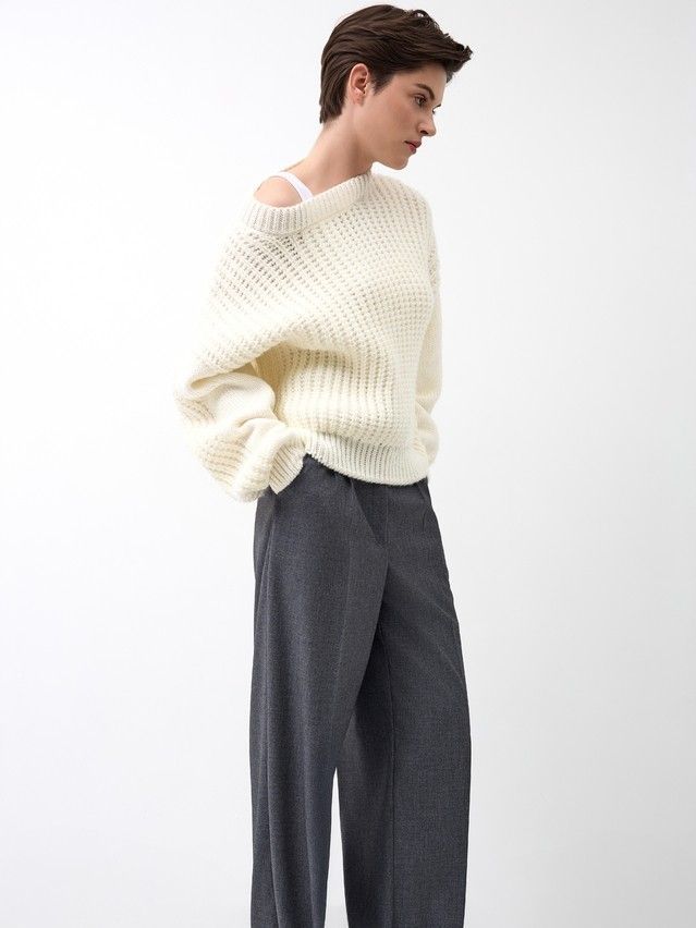 Джемпер женский CE LDK24137 24С-137СП, р.170-84, ecru - 5