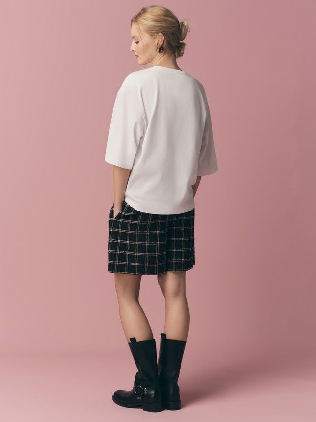 Джемпер женский C LD 3451, р.170-84, white-hearts - 2