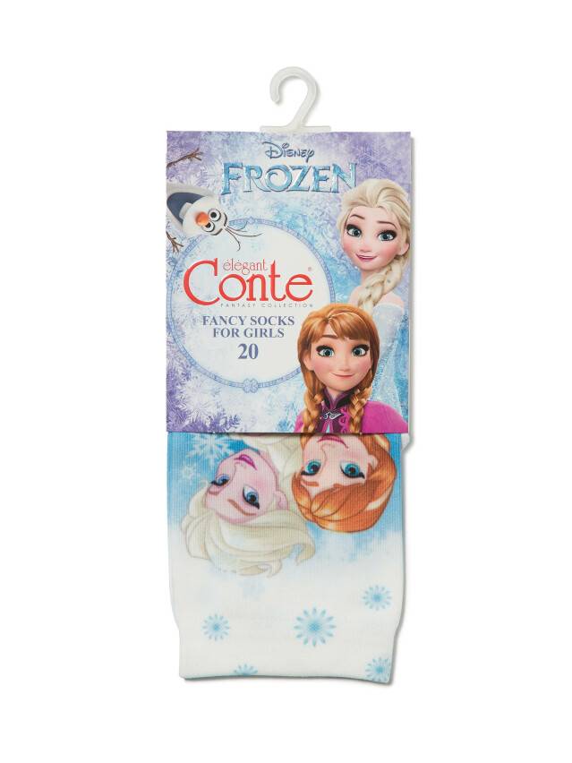 Носки для девочек нарядные ©Disney Frozen 50 18С-203СПМ, р.18, 301 - 2