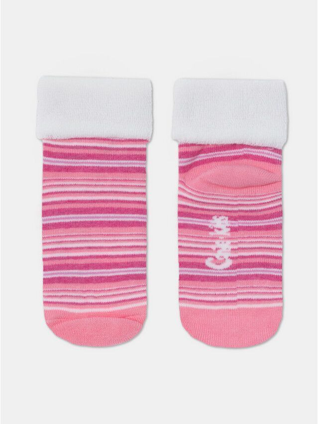 Носки хлопковые детские SOF-TIKI (махровые, 2 пары) 7С-92СП, p. 12, белый-розовый, рис. 703 - 1