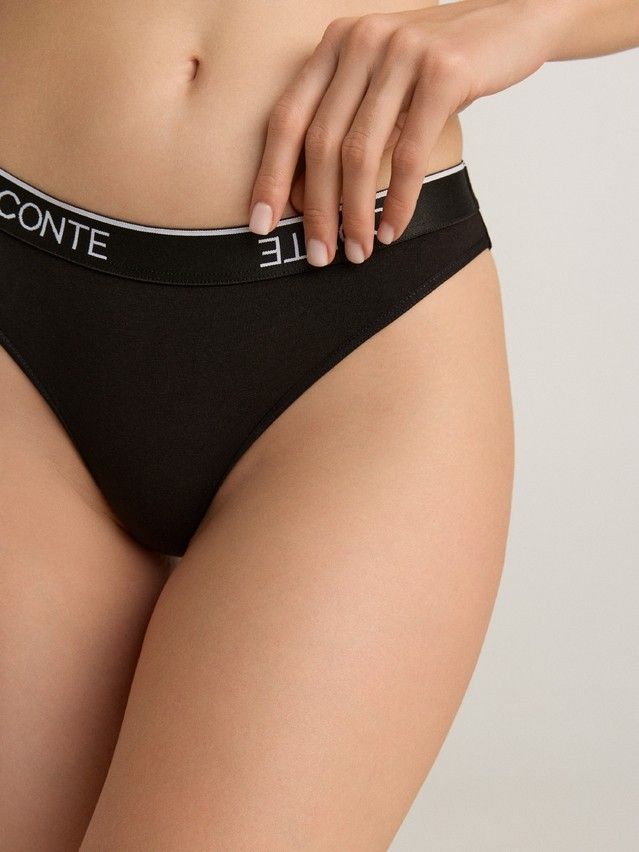 Трусы женские CE PRINT DOTS LB 2545, р.90, black - 3