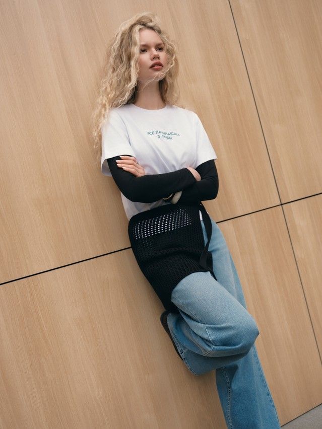 Платок жен. C LDK25195 25С-195СП, р.34*60, black - 3