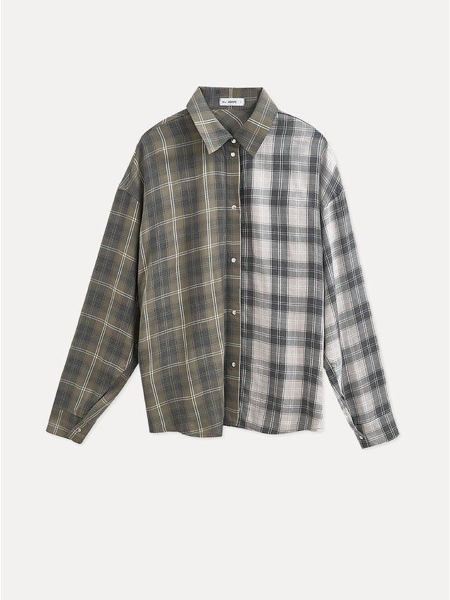 Рубашка женская C LRU 3464, р.170-84-90, khaki-beige - 5