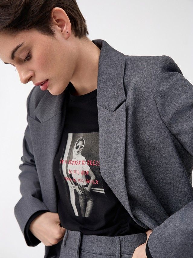 Жакет женский C LJ 3254, р.170-84-90, graphite - 5