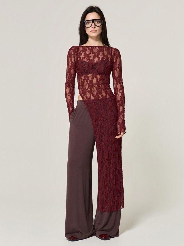 Джемпер женский C LD 3501, р.170-84, burgundy - 1