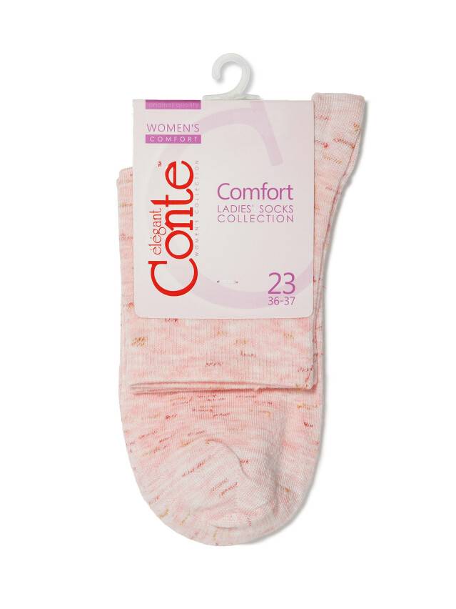 Носки вискозные женские COMFORT (меланж) 14С-115СП, р. 36-37, светло-розовый, рис. 000 - 3