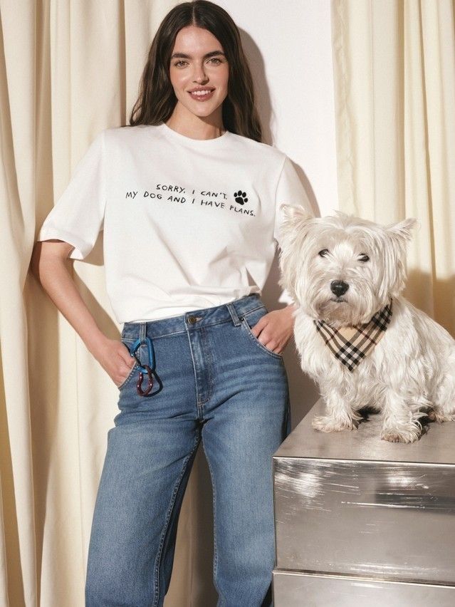 Джемпер женский CE LD 3036, р.170-92, white-my dog - 1