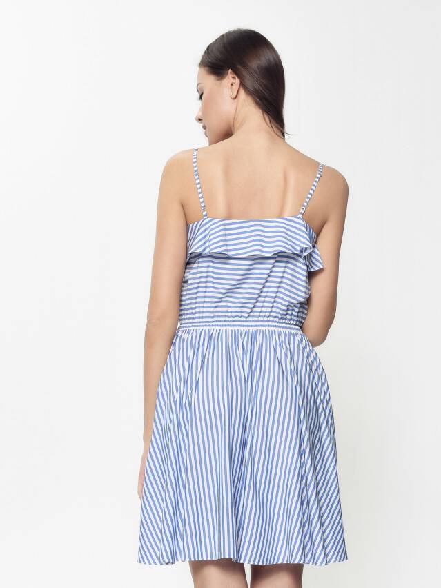 Платье LPL 911, р.170-84-90, white-blue - 2