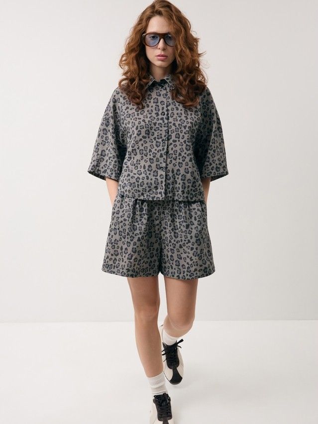 Шорты жен. C LS 3731, р.170-84-90, khaki leo - 5