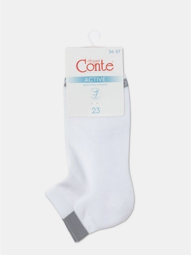 Носки женские хлопковые CE ACTIVE (короткие, махр. стопа) 16С-92СП, р.23, 573 белый - 9