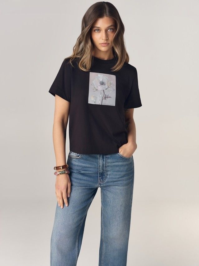 Джемпер женский C LD 3470, р.170-84, black-rosehip - 4