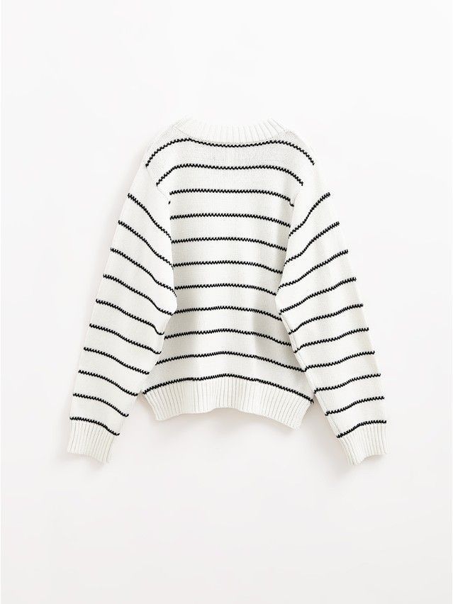 Джемпер женский CE LDK24114 24С-114СП, р.170-84, ecru-black - 9