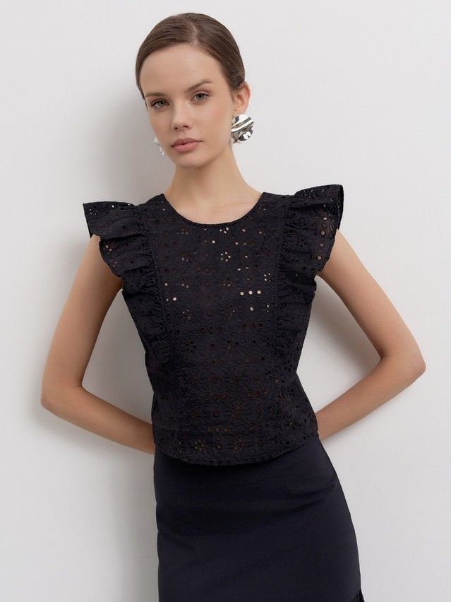 Блузка женская CE LBL 2603, р.170-84-90, black - 4