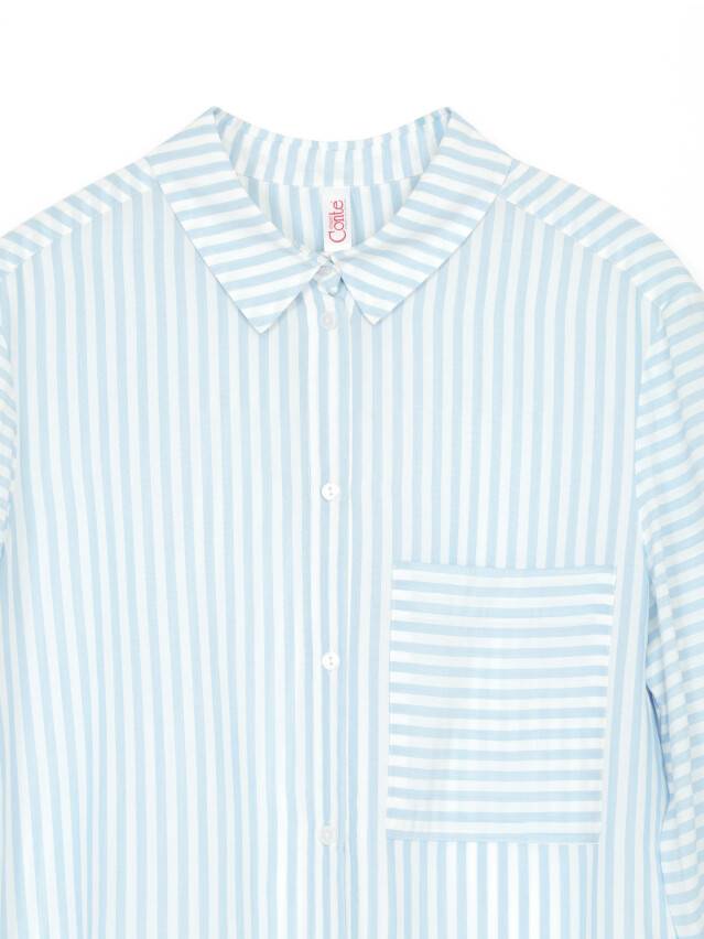 Рубашка LBL 1096, р.170-84-90, white-light blue - 7