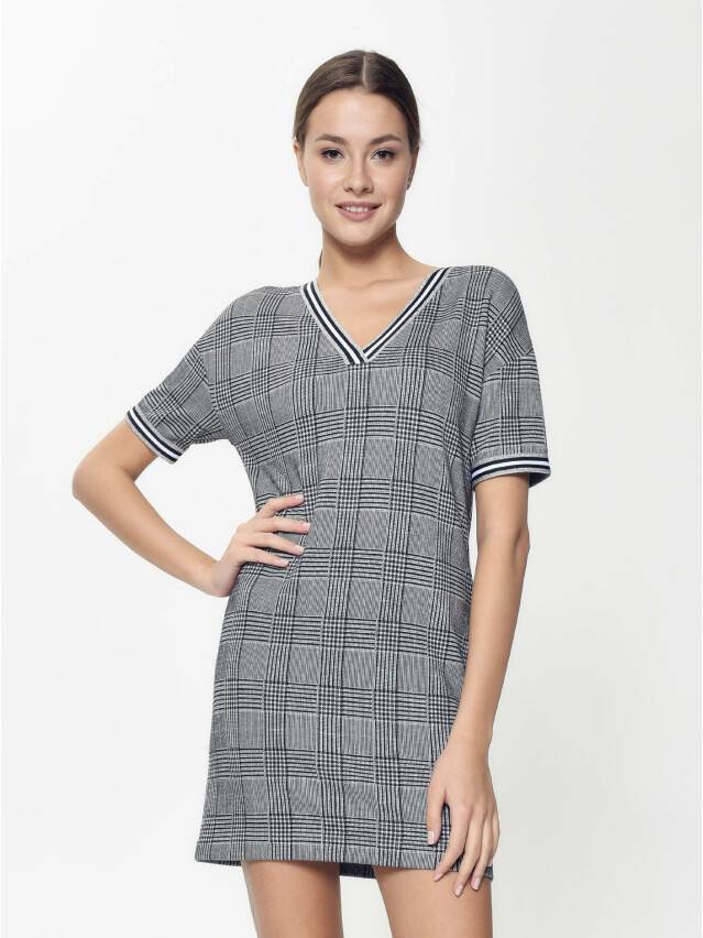 Платье LPL 893, р.170-84-90, grey check - 2