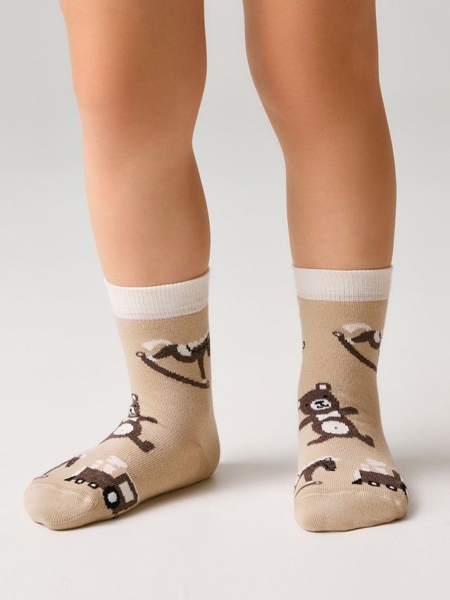 Носки детские CK NEW YEAR 21С-67СП, р.16-18, 1024 бежевый - 1