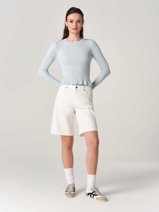 Шорты джинсовые жен. C CON-884, р.170-90, off white - 1