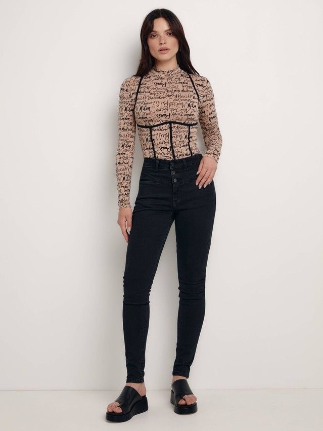 Брюки джинсовые женские CE CON-520, р.170-102, washed black - 2