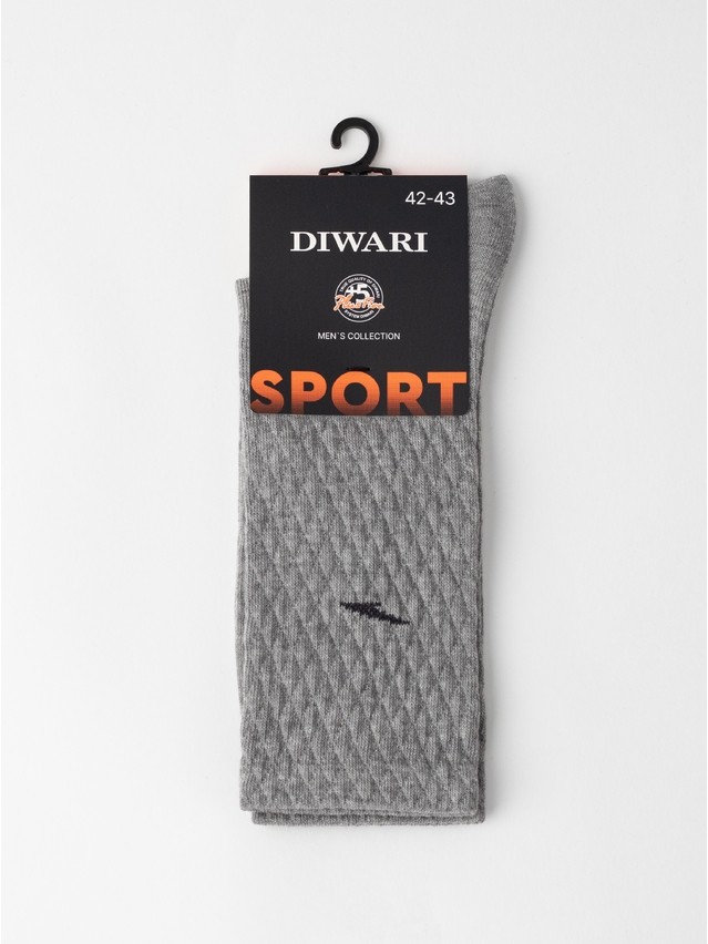 Носки муж. DW SPORT (удлиненные) 26С-25СП, р.25, 973 серый - 5