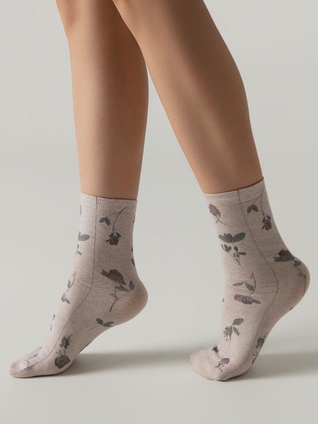 Носки женские C FLOWERS 20С-107/3СП, р.23-25, 1146 бежевый - 2