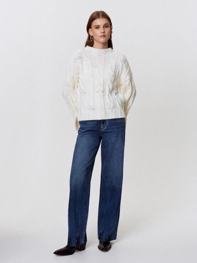 Джемпер женский CE LDK24134 24С-134СП, р.170-84, ecru - 2