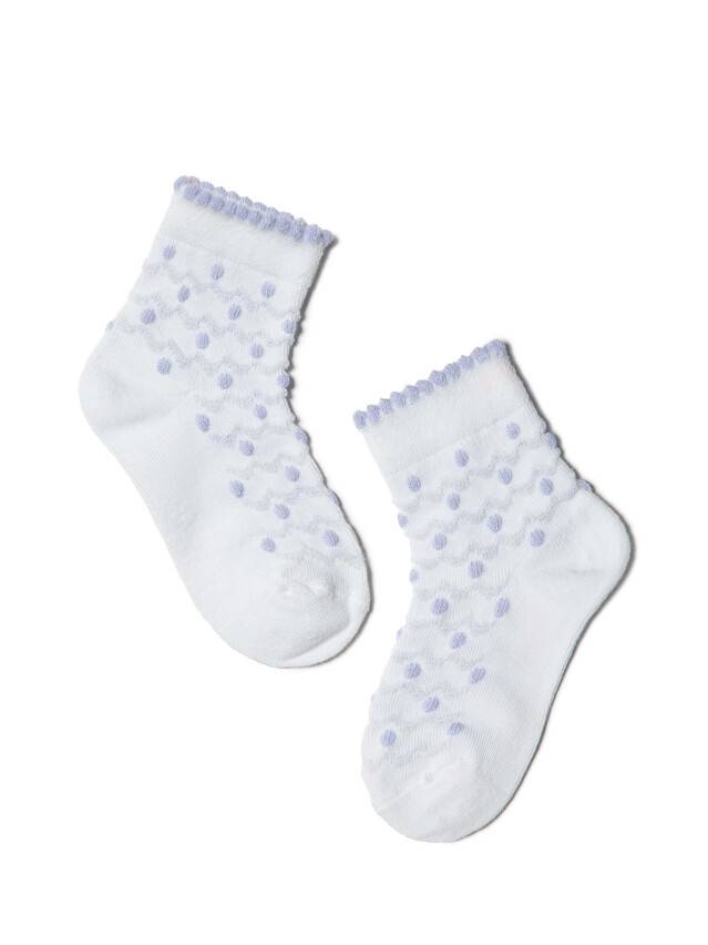 Носки хлопковые детские TIP-TOP (жаккард, 2 пары) 16С-100СП, p. 10, белый-бледно-фиолетовый, рис. 714 - 3