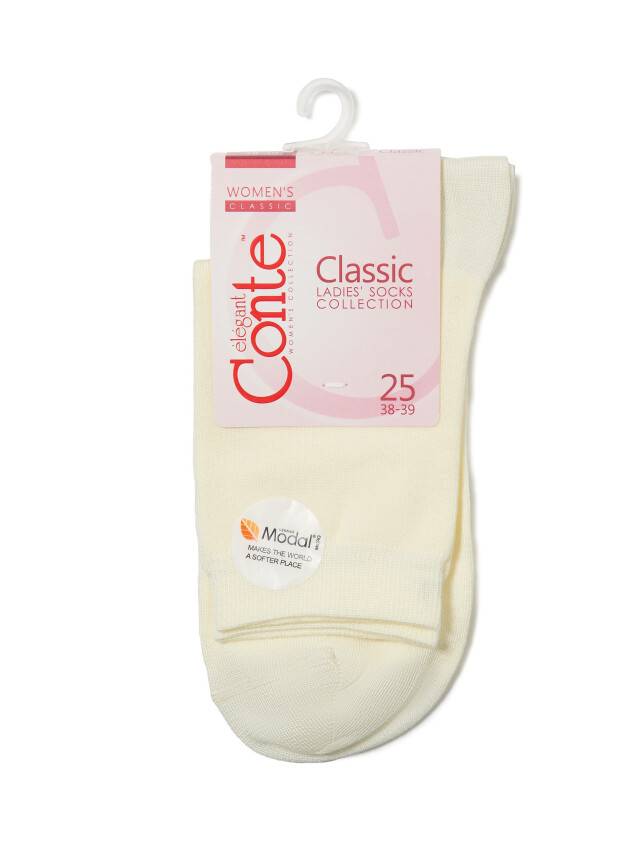 Носки вискозные женские CLASSIC (микромодал) 13С-64СП, р. 36-37, кремовый, рис. 000 - 3