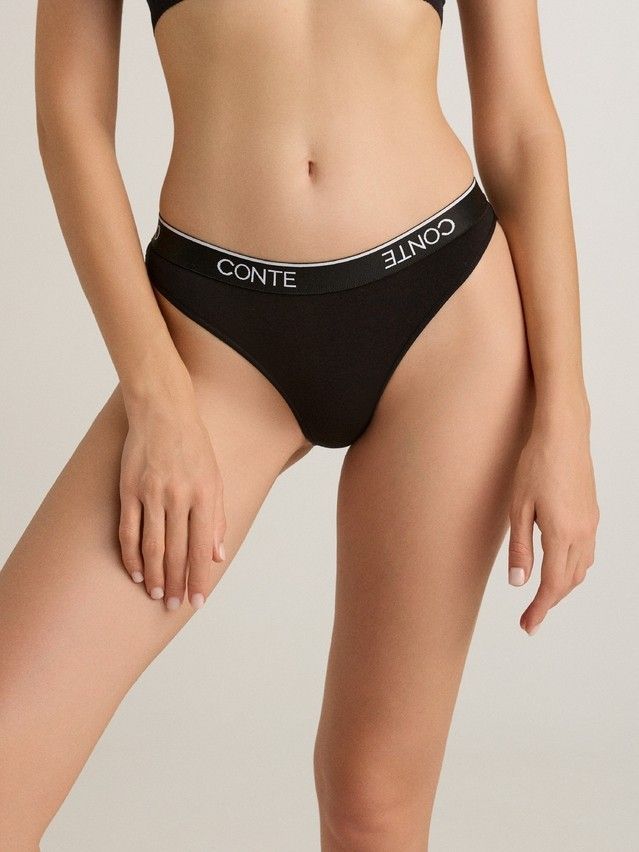 Трусы женские CE PRINT DOTS LB 2545, р.90, black - 1