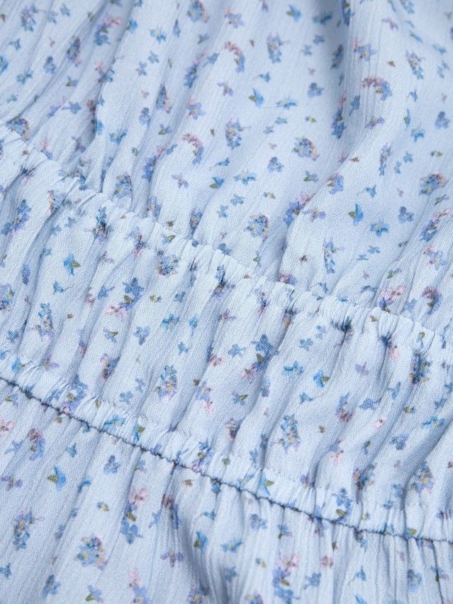 Блузка жен. C LBL 3472, р.170-84-90, blue-flowers - 6