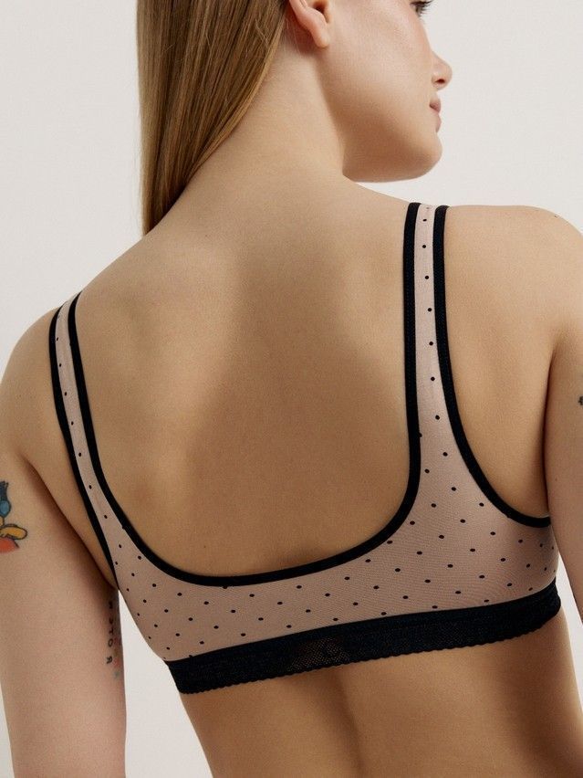 Бюстье женское CE PRINT DOTS LBE 2541, р.170-84, cappuccino-black - 2