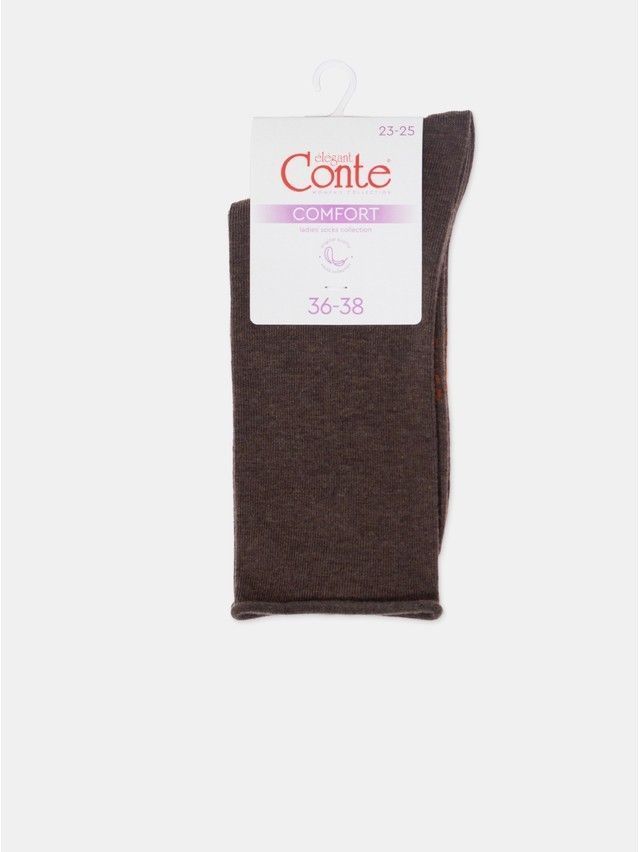 Носки женские хлопковые CE COMFORT (без резинки) 19С-101СП, р.23-25, 000 коричневый - 7
