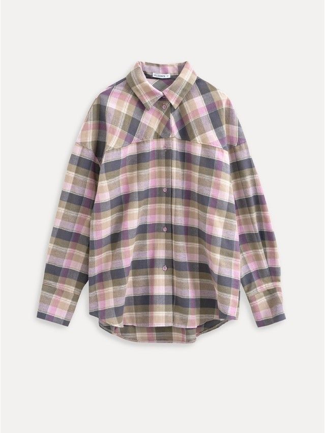 Рубашка жен. C LRU 3659, р.170-84-90, pink-check - 5