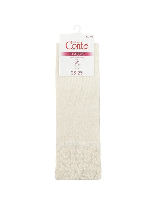 Гольфы женские хлопковые CE CLASSIC 25С-42СП, р.23-25, 012 молочный - 3