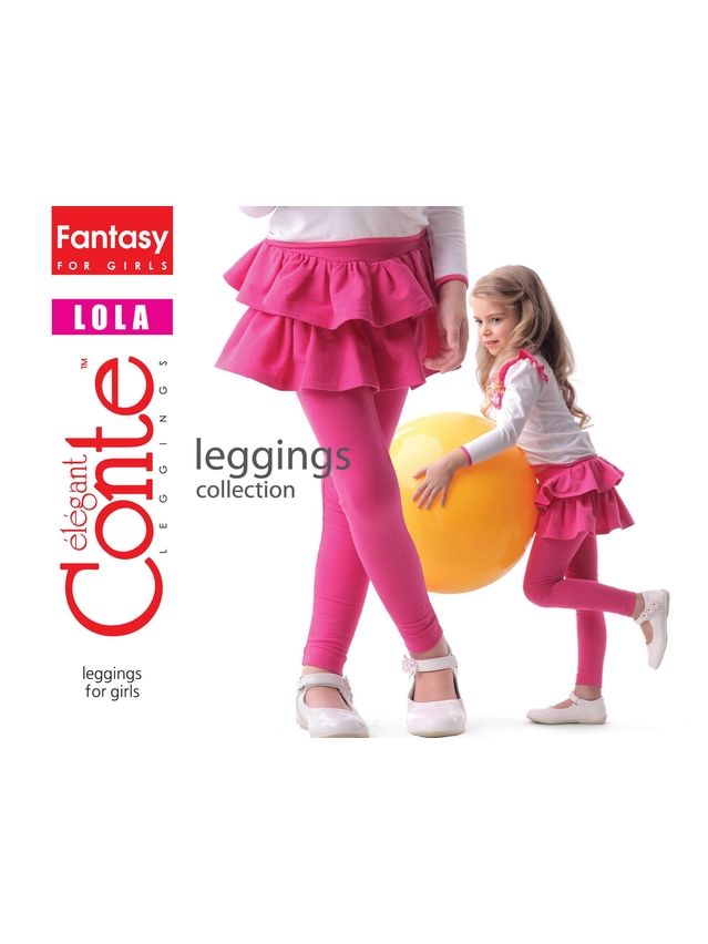 Леггинсы для девочек LOLA 14С-065ДЛСП, p. 98,104-52, fuchsia - 1