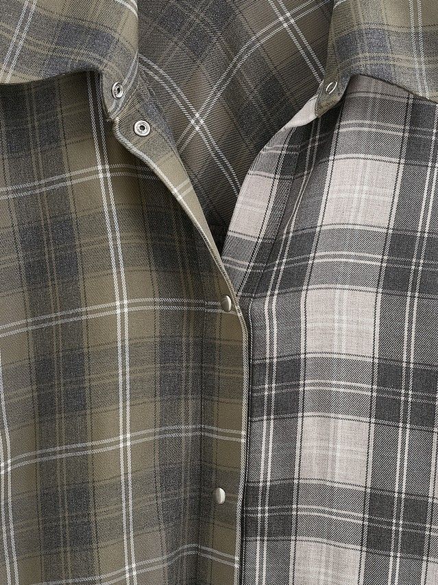 Рубашка женская C LRU 3464, р.170-84-90, khaki-beige - 8