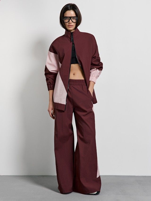 Брюки женские C LBK 3514, р.170-84-90, burgundy-pink - 4