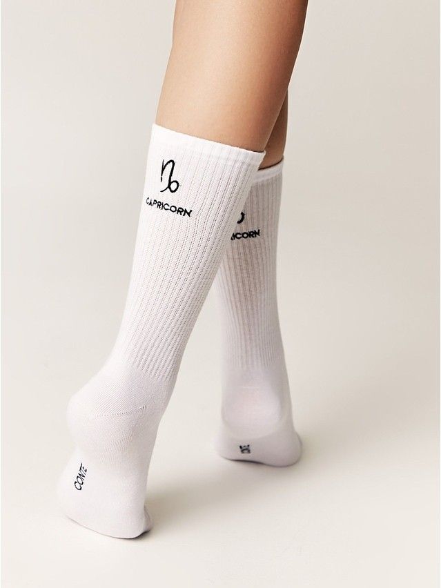 Носки женские хлопковые C FANTASY (с вышивкой) 24С-77СП, р.23-25, 665 белый - 8