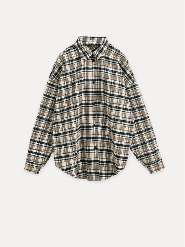 Рубашка женская C LRU 3323, р.170-84-90, black-beige check - 5