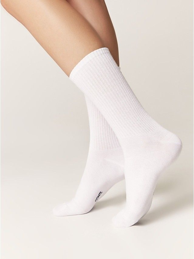 Носки женские хлопковые C FANTASY (с вышивкой) 24С-77СП, р.23-25, 636 белый - 3
